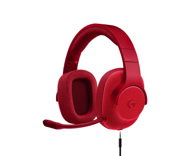 Logitech G433 Czerwone - 368360 - zdjęcie